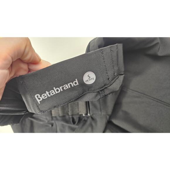 NWOT beta brand  SP S PETITE black straight leg sd cinch career work office pant - Picture 4 of 8